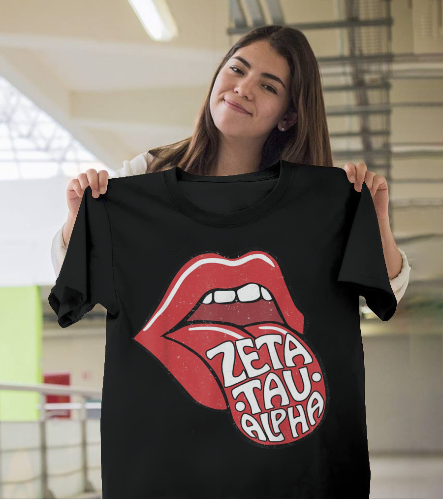 Zeta Tau Alpha Tongue Logo Pop T-Shirt