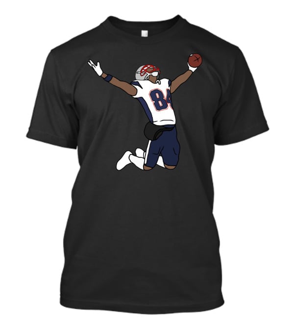 Antonio Brown Patriots Celebration Jumping Football Player Number 84 T-Shirt