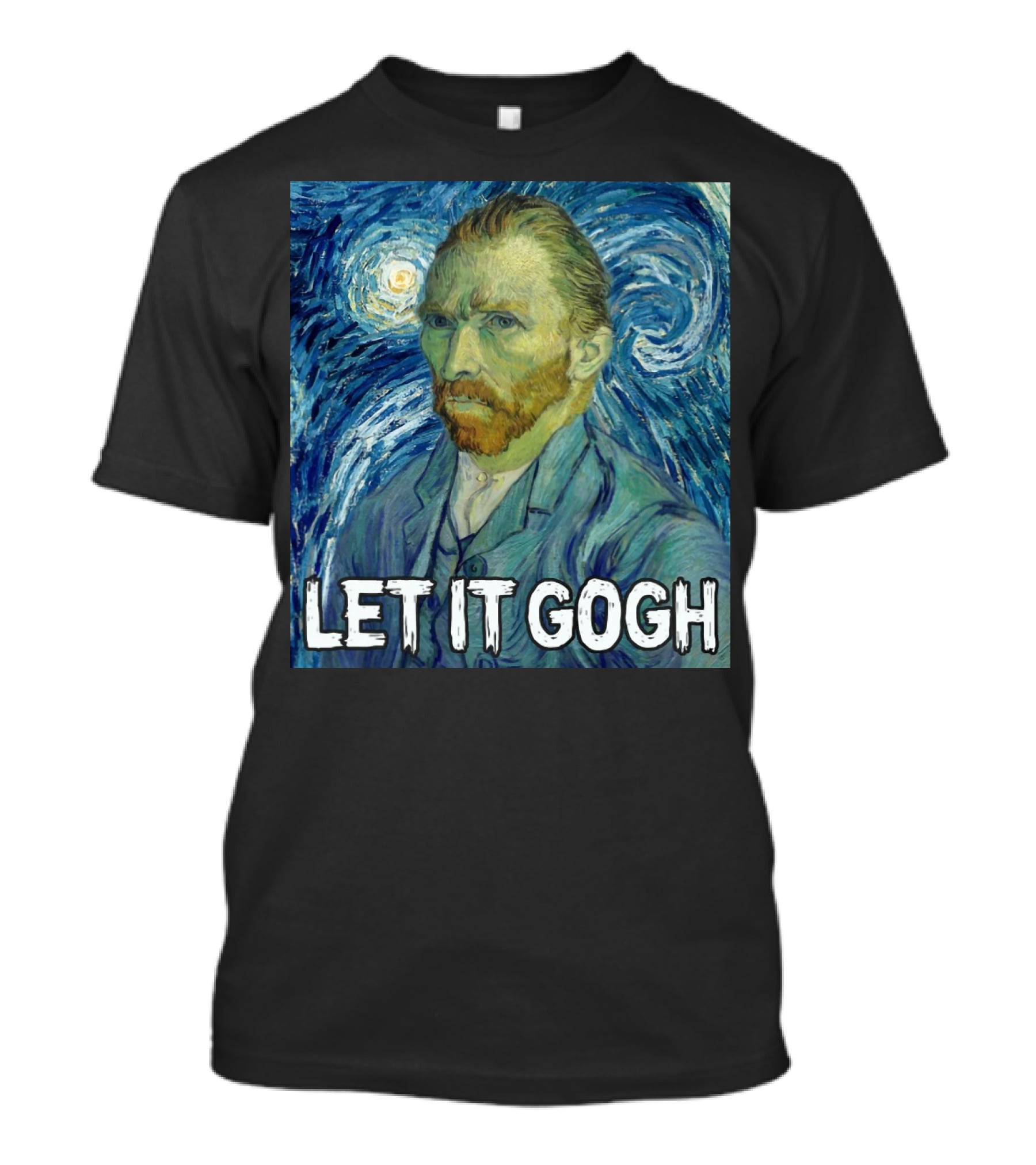 Vincent Van Gogh Let It Gogh Starry Night T-Shirt