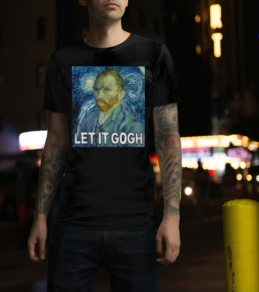 Vincent Van Gogh Let It Gogh Starry Night T-Shirt