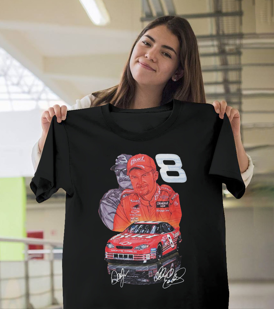 Dale Earnhardt Jr 8 Bud Monte Carlo Sam Bass Art T-Shirt