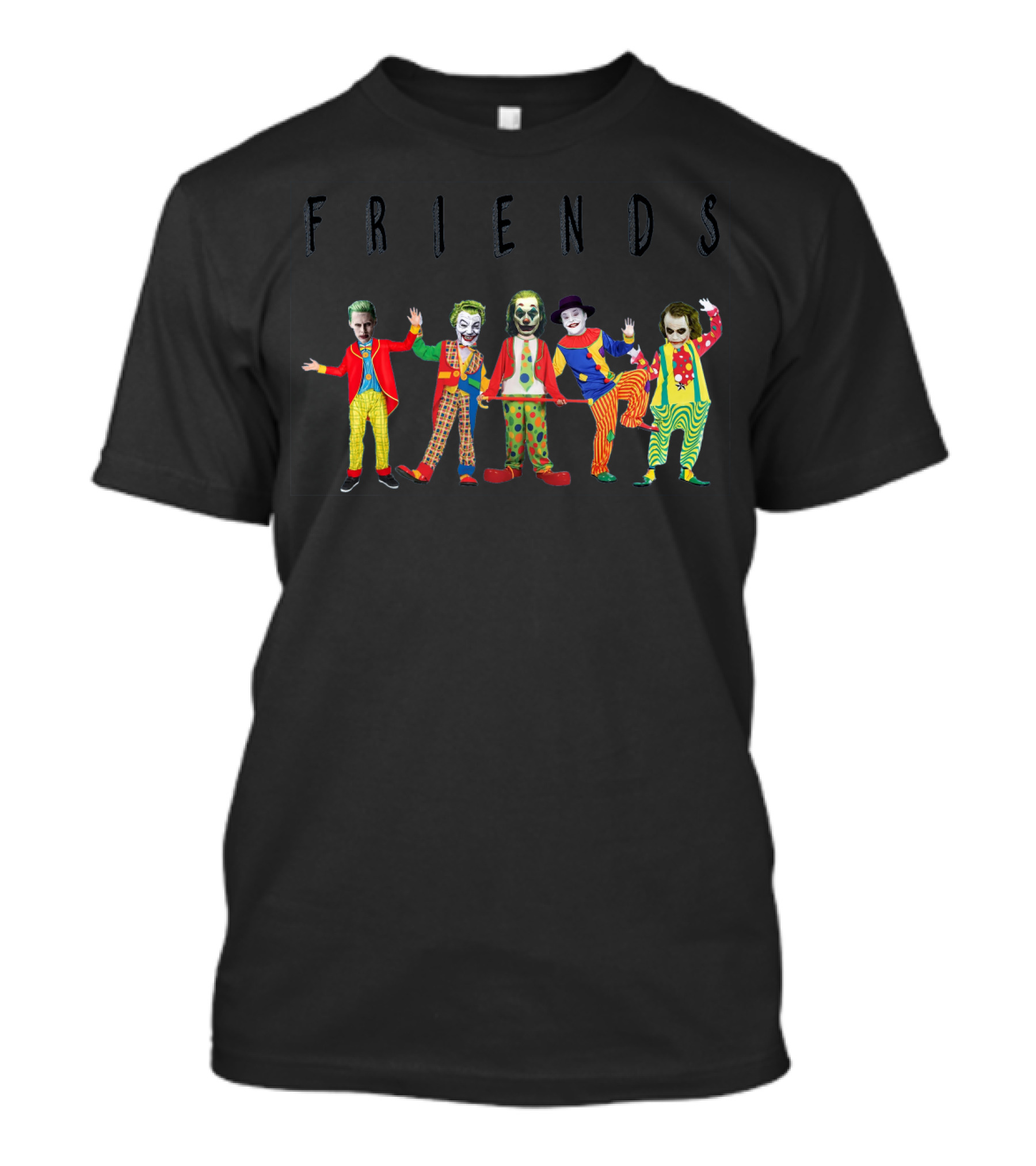 Friends Clown Joker Characters T-Shirt