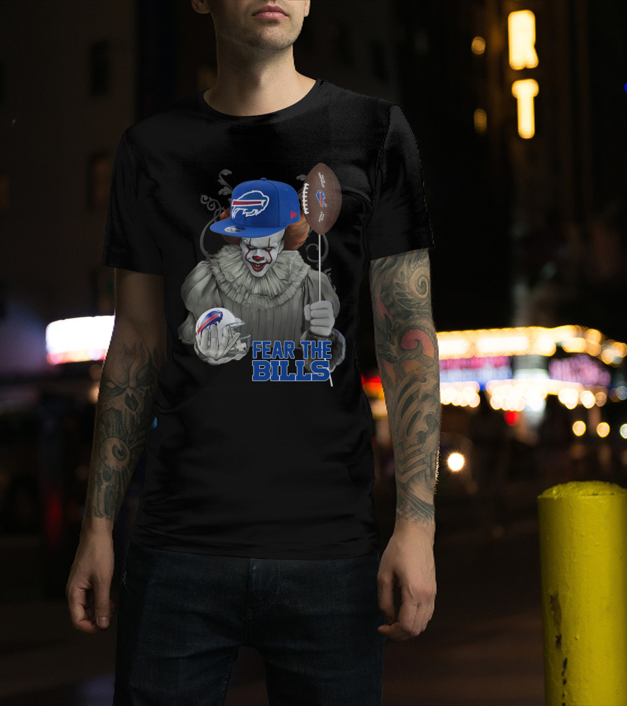 Pennywise Fear The Buffalo Bills Football Helmet T-Shirt