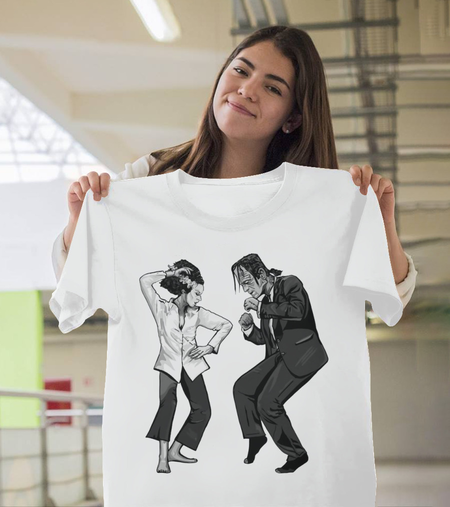 Pulp Fiction Frankenstein Dance Scene Mashup T-Shirt