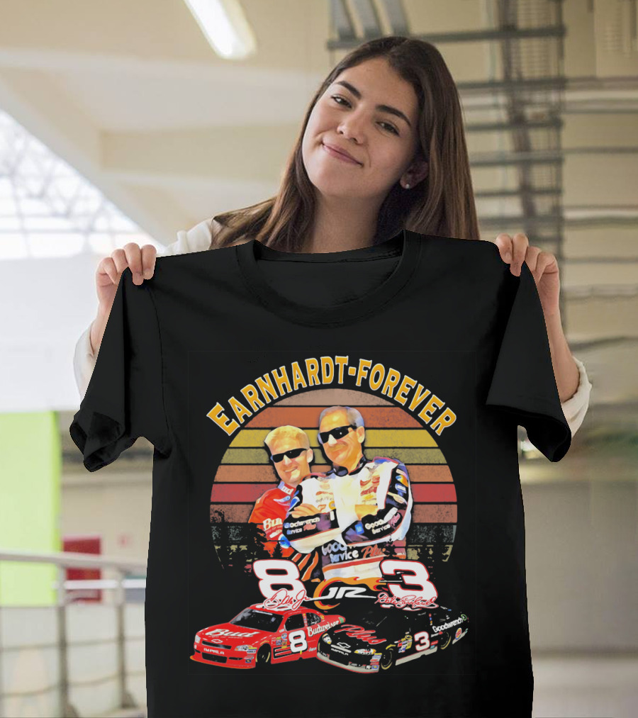 Earnhardt Forever No. 8 And 3 NASCAR Racing Legends T-Shirt
