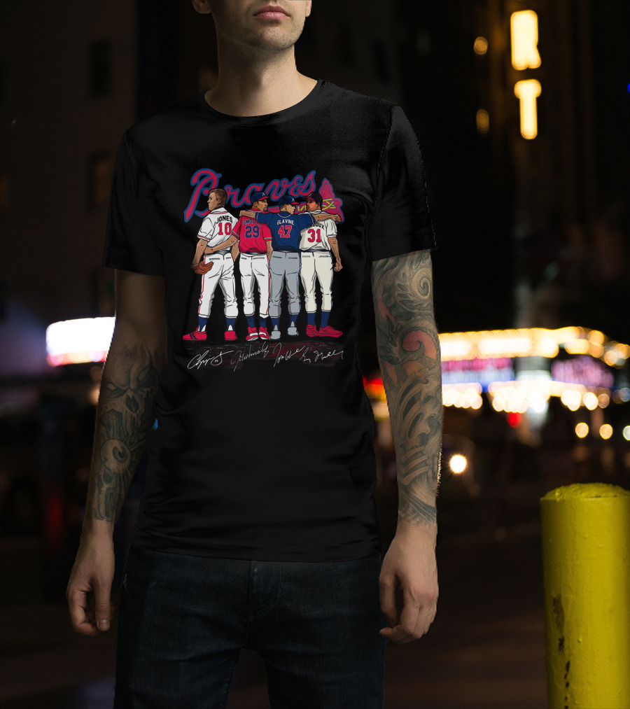Braves Jones Smoltz Glavine Maddux Legends T-Shirt