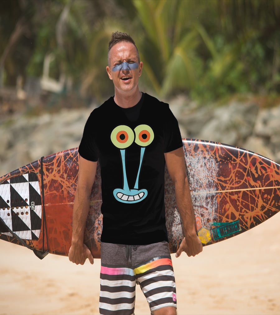 Gary Halloween Snail Cartoon Face Funny Group Costume T-Shirt