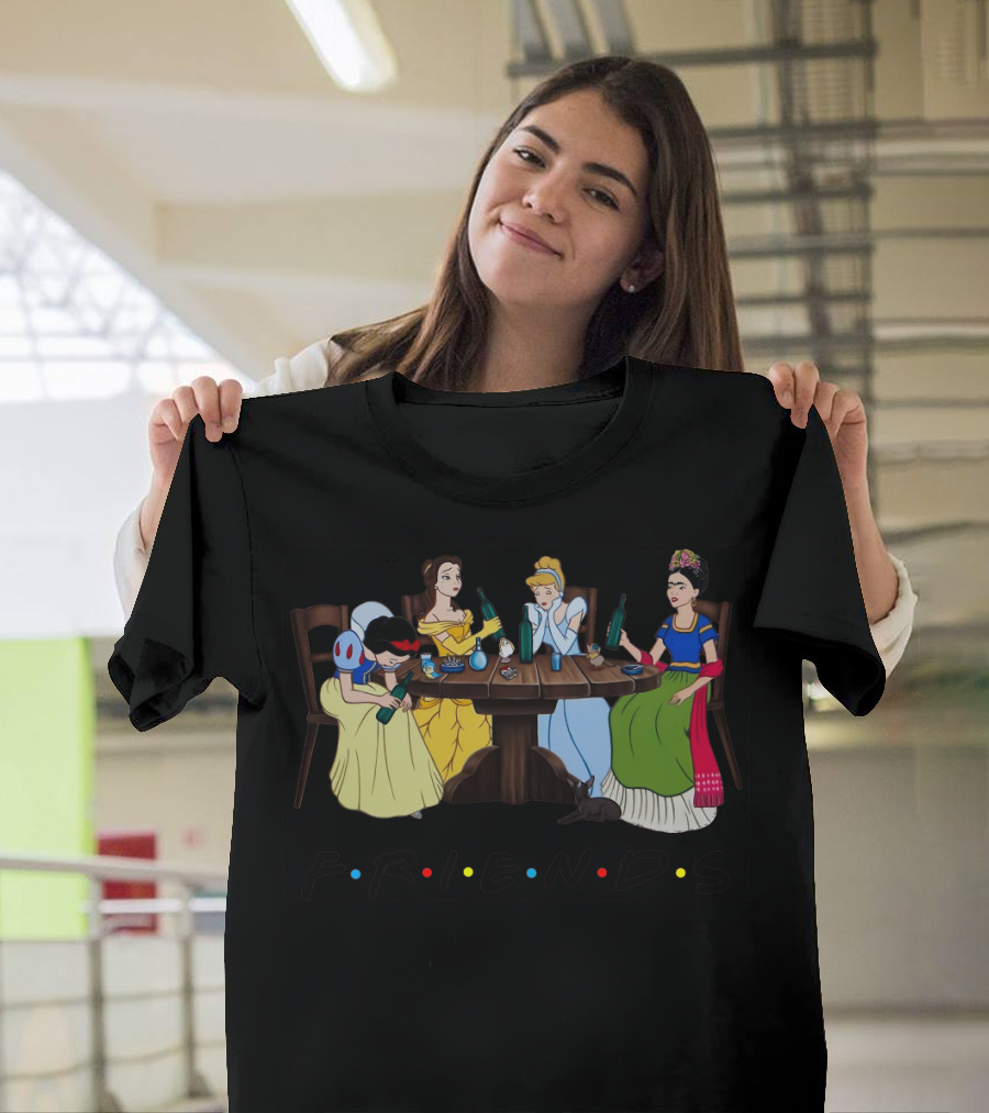 Disney Queens Friends With Frida Kahlo At Table T-Shirt