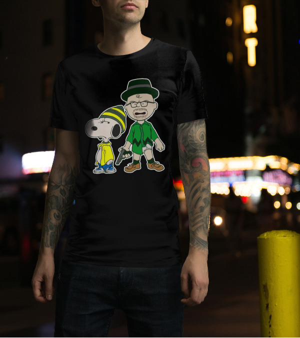 Snoopy And Charlie Brown Breaking Bad Walter And Jesse Mashup T-Shirt