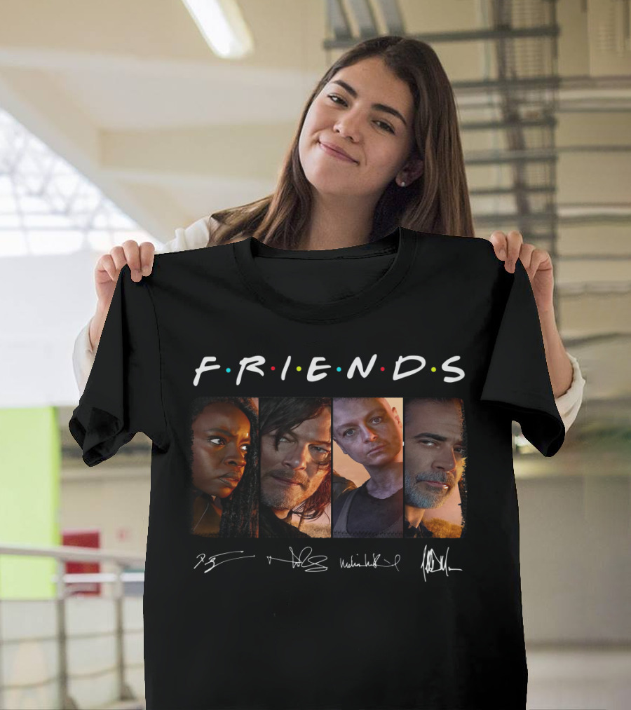Friends The Walking Dead Characters T-Shirt