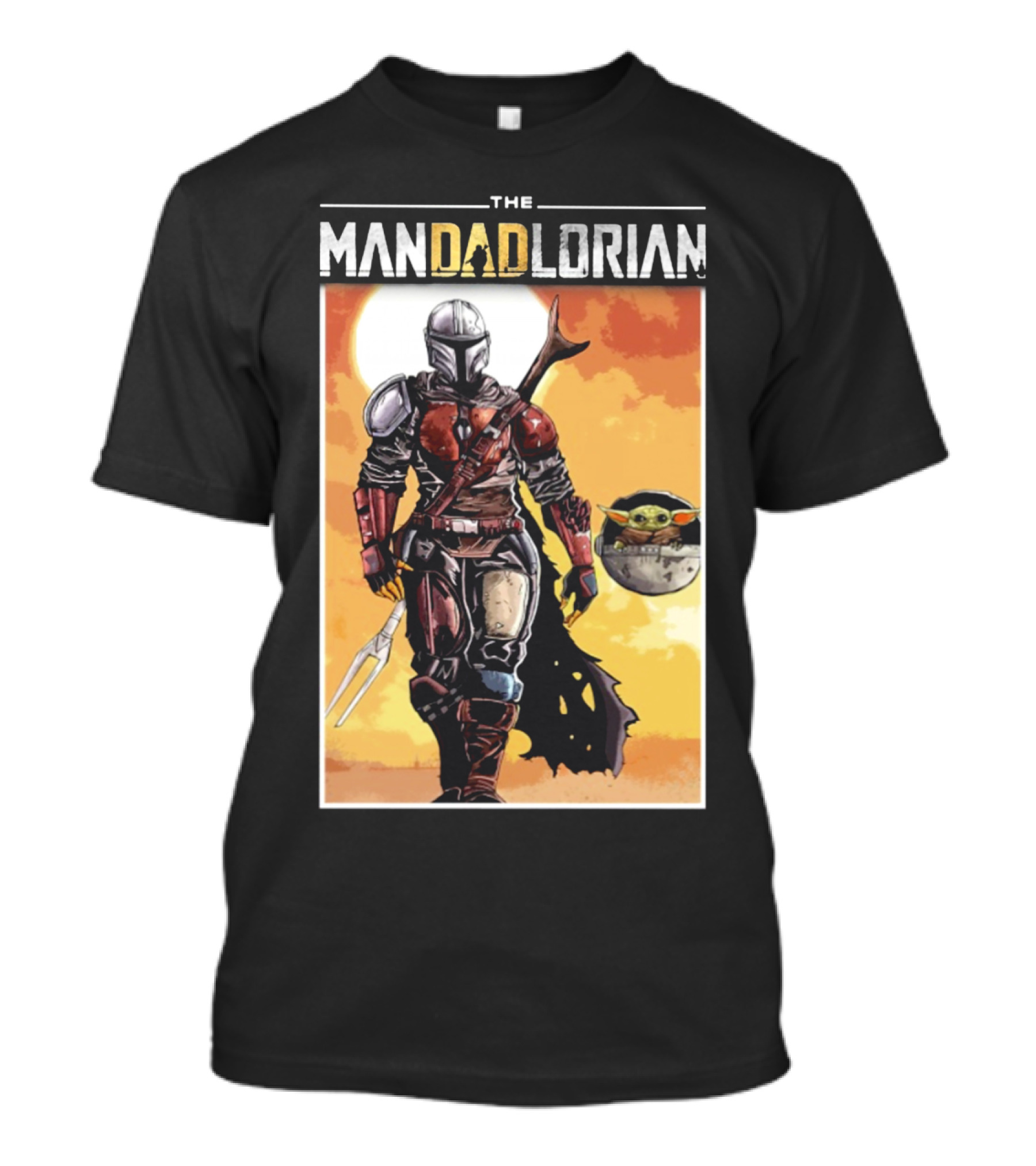 The Mandadlorian Dad Yoda The Mandalorian T-Shirt