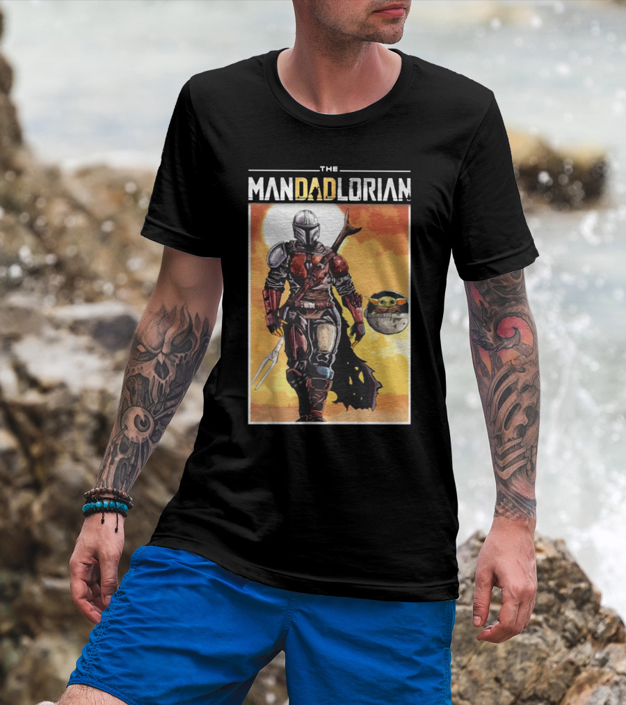 The Mandadlorian Dad Yoda The Mandalorian T-Shirt