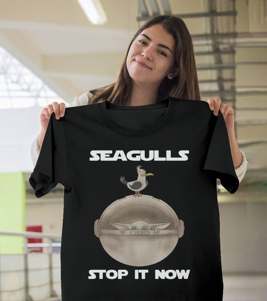 SEAGULLS STOP IT NOW BABY YODA T-Shirt