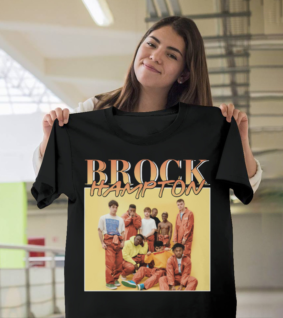 BROCKHAMPTON Band Music Group Portrait Orange Outfits T-Shirt