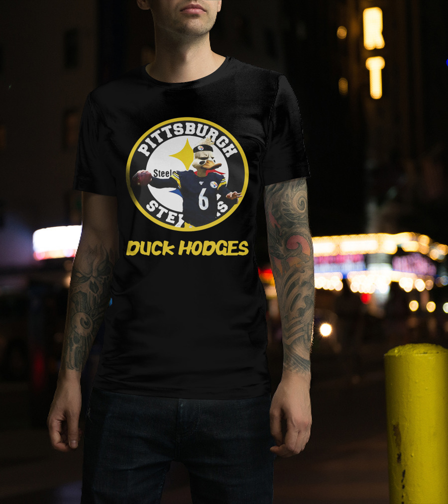 Pittsburgh Steelers Duck Hodges Football T-Shirt