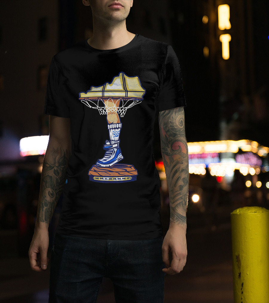 Kentucky State Leg Lamp Basketball Shoe Trophy 48 49 51 58 78 96 98 12 T-Shirt
