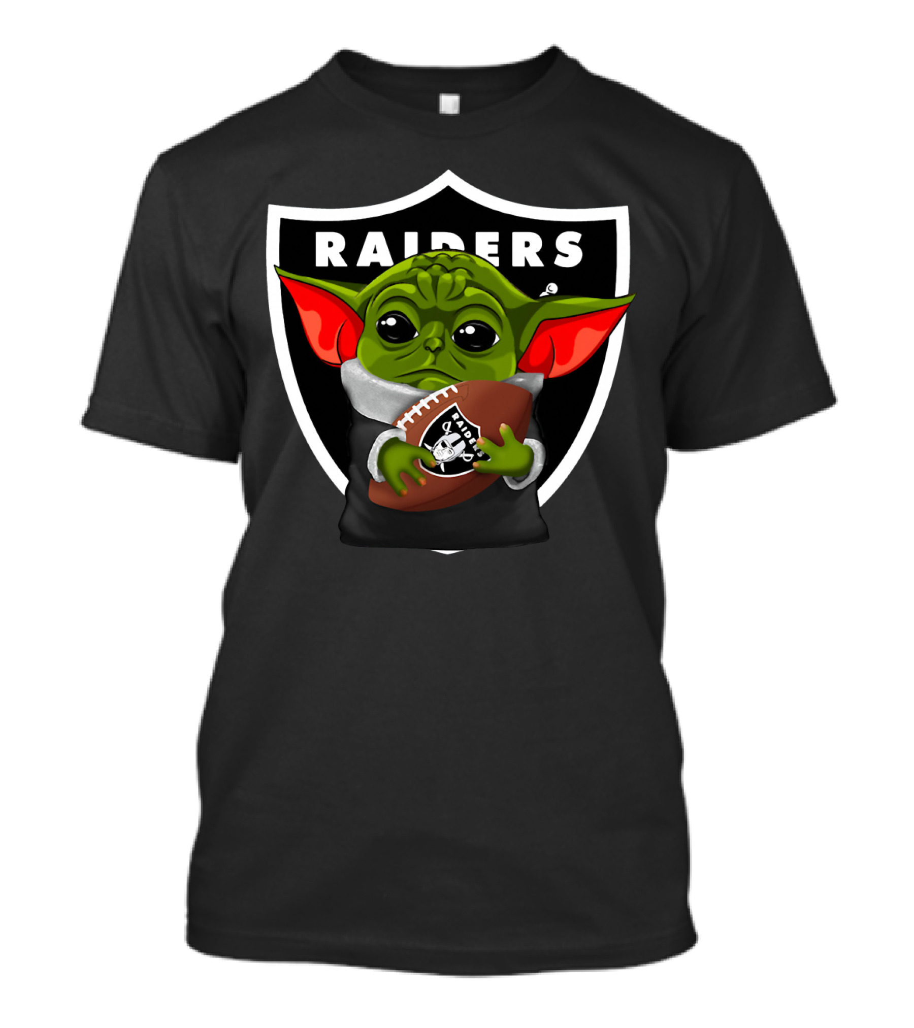 Raiders Baby Yoda Oakland Football Fan T-Shirt