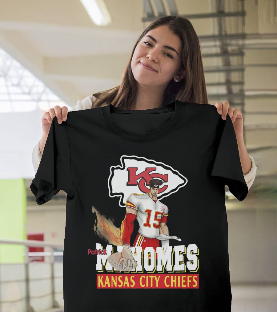 Patrick Mahomes Kc Kansas City Chiefs Football Flame T-Shirt