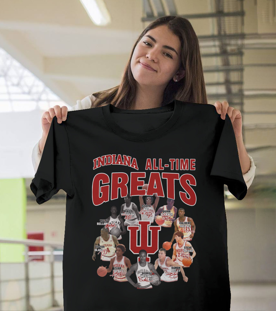Indiana All-Time Greats IU Basketball Legends T-Shirt