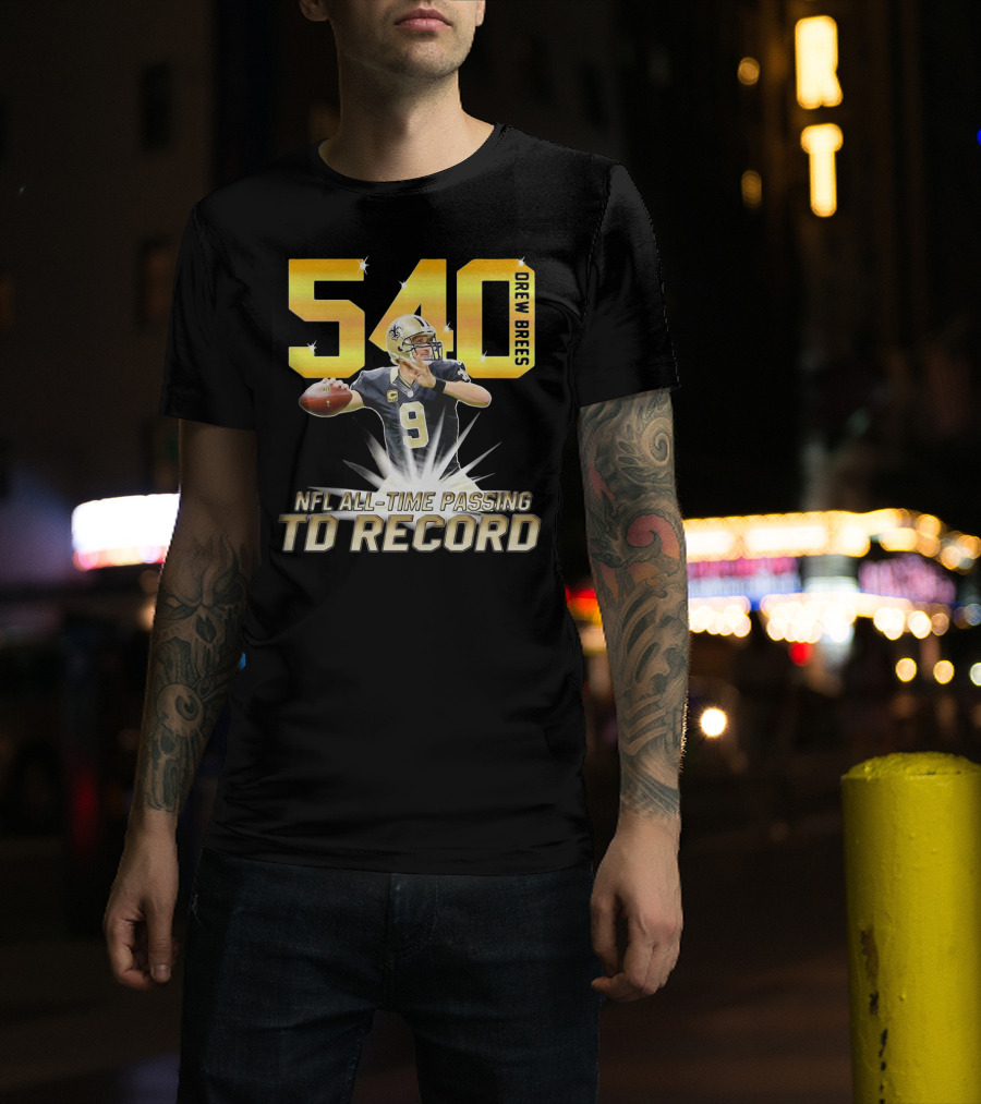 Drew Brees Nfl All-Time Passing Td Record T-Shirt