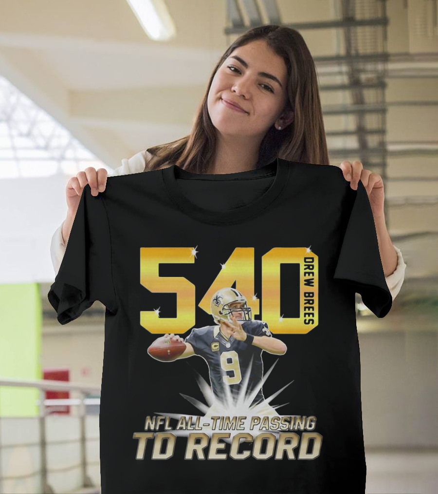 Drew Brees Nfl All-Time Passing Td Record T-Shirt