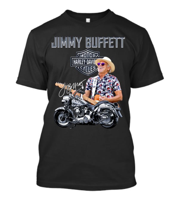 Jimmy Buffett Harley Davidson Motorcycles Vintage Style T-Shirt