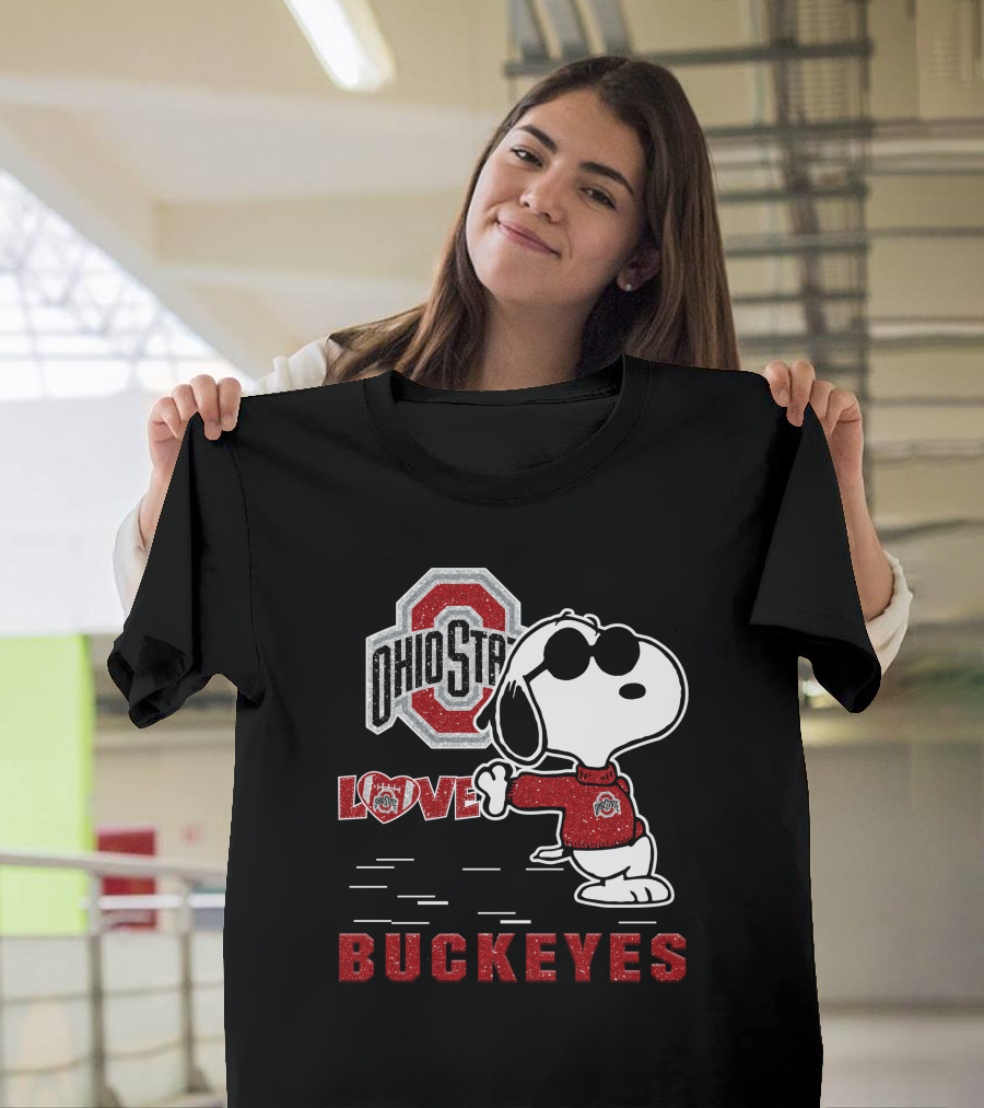 Ohio State Buckeyes Love Snoopy Sports T-Shirt