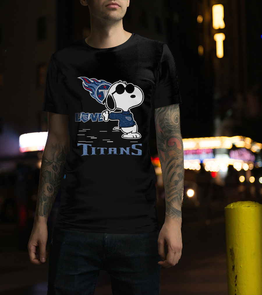 Snoopy Love Tennessee Titans Football Passion T-Shirt