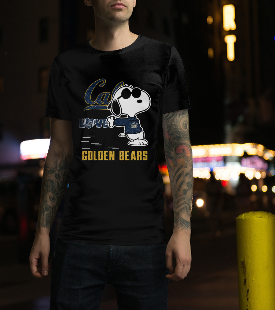 Snoopy Loves Cal Golden Bears California T-Shirt