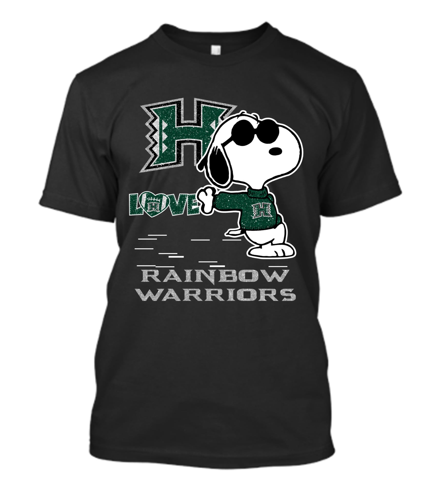 Snoopy Love H Rainbow Warriors T-Shirt