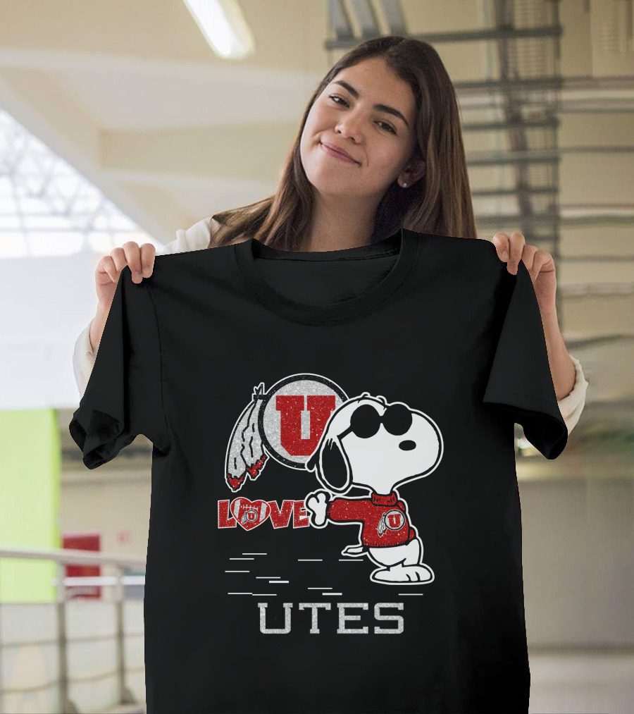 Snoopy U Love Utah Utes T-Shirt