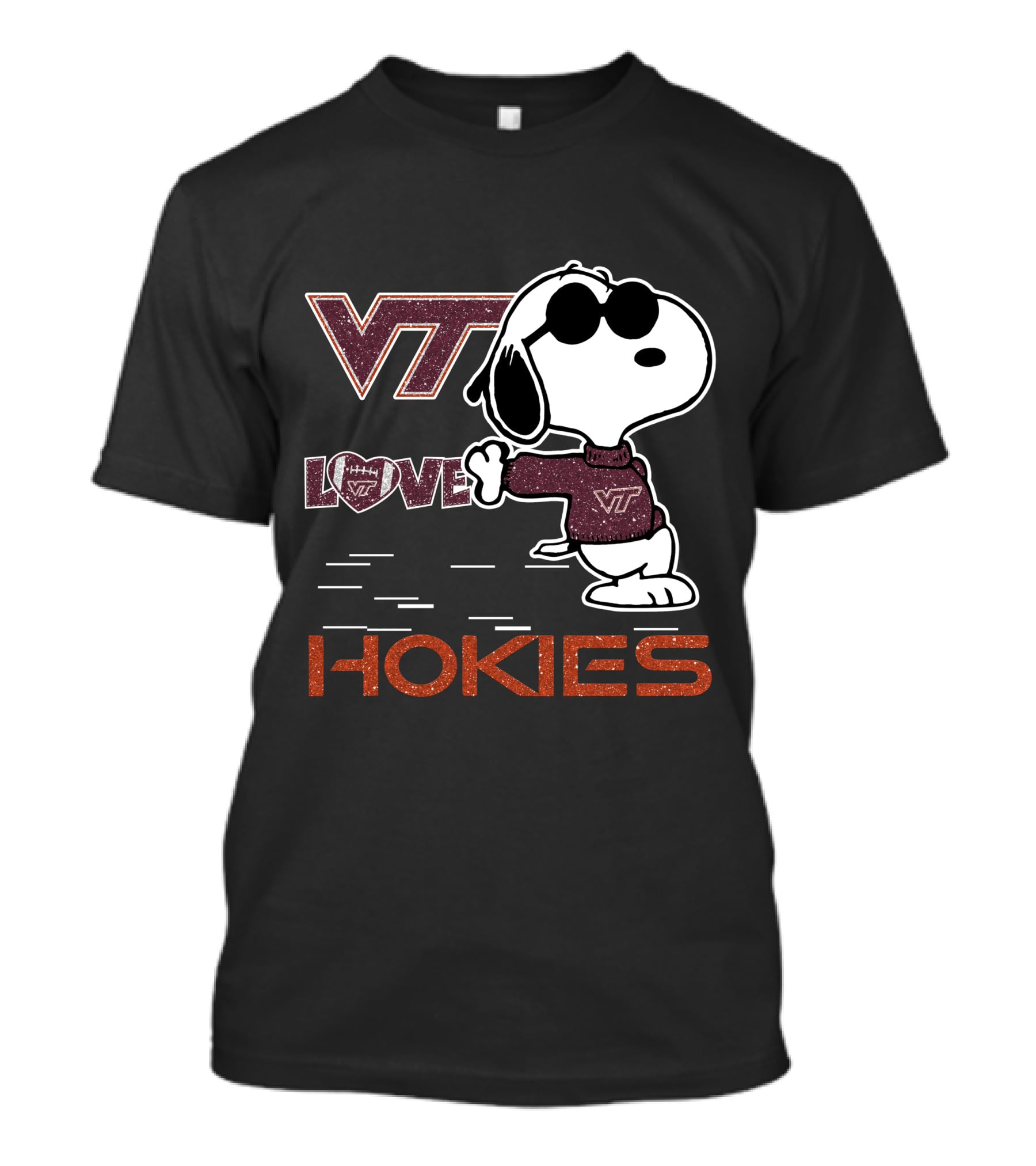 VT Snoopy Love Hokies T-Shirt