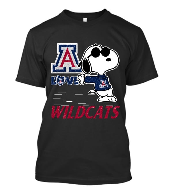 Snoopy Love Arizona Wildcats T-Shirt