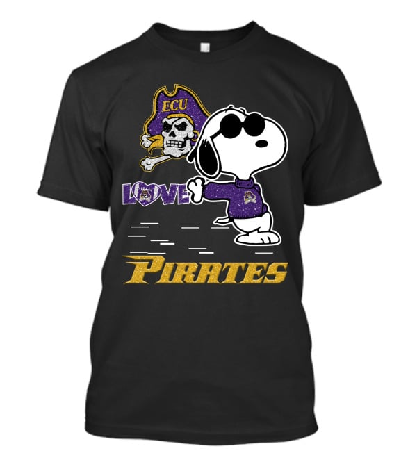 Snoopy ECU Love Pirates T-Shirt