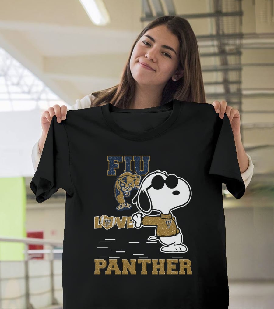 Snoopy FIU Love Panther T-Shirt