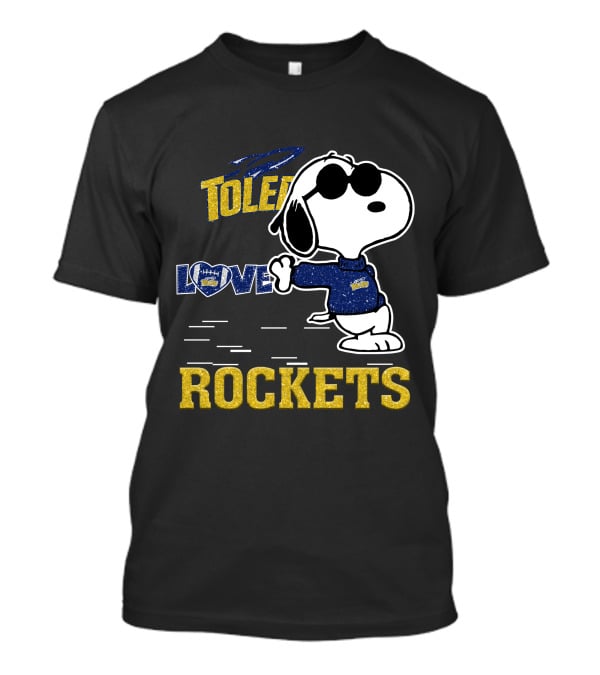 Snoopy Love Toledo Rockets T-Shirt