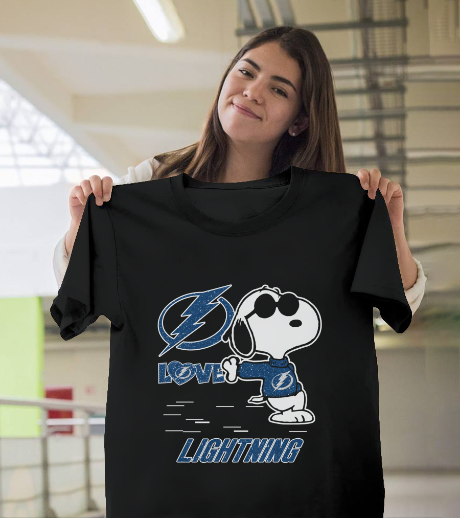 Snoopy Lightning Love Tampa Bay T-Shirt