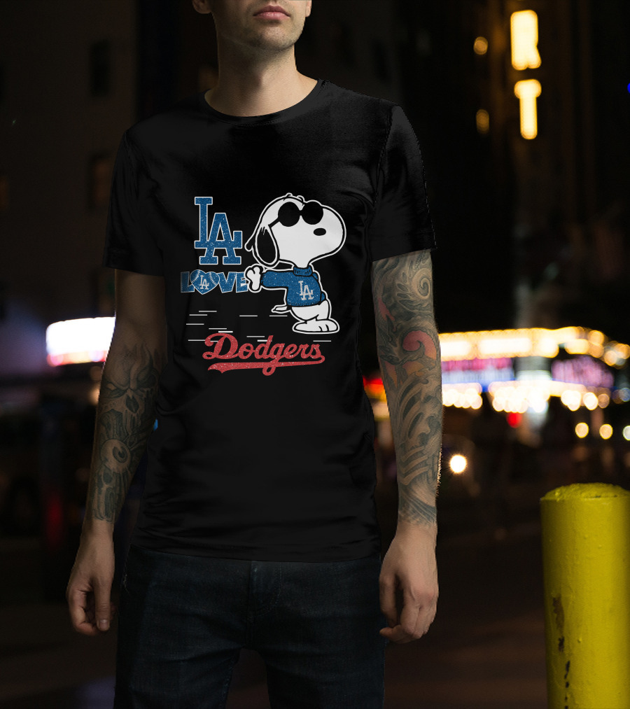 Snoopy LA Love Dodgers T-Shirt