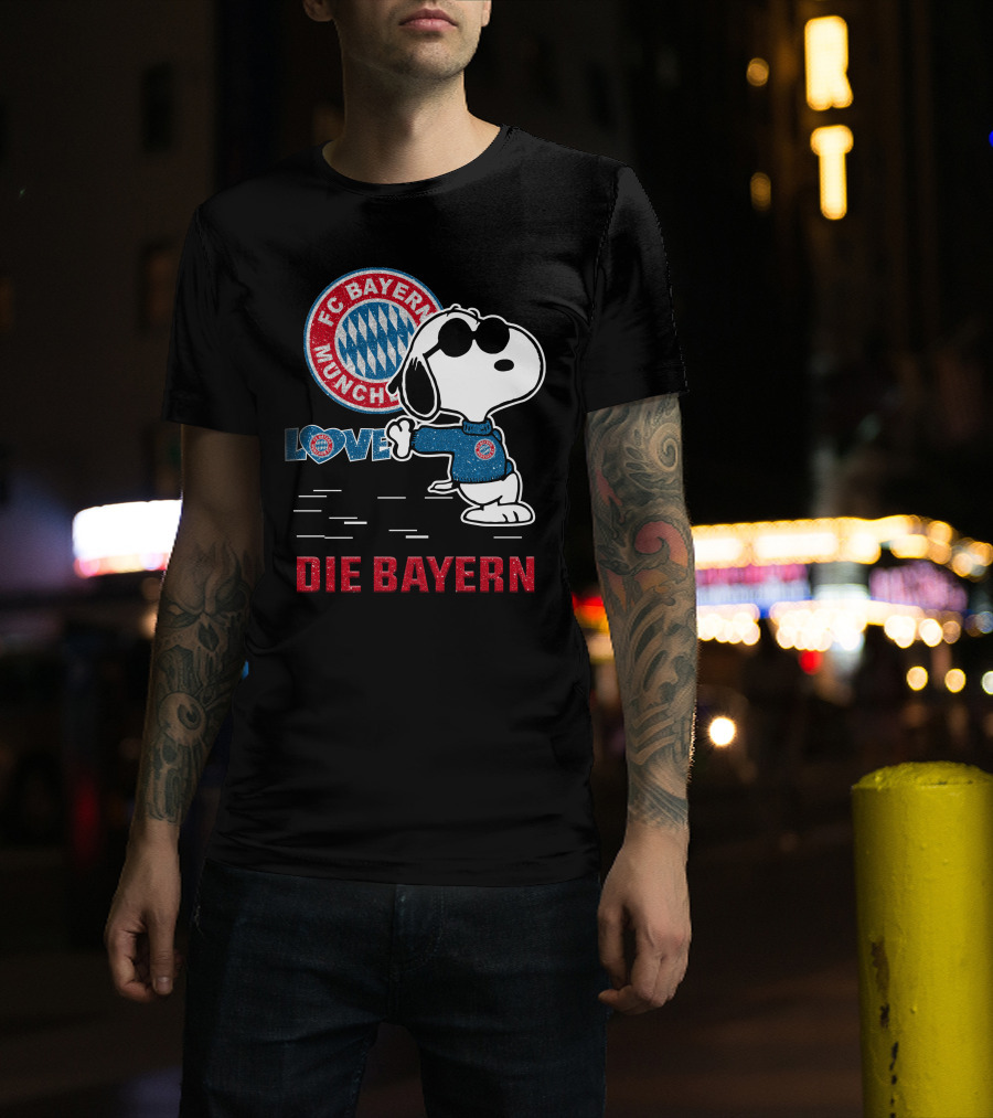Snoopy Love FC Bayern München Die Bayern T-Shirt