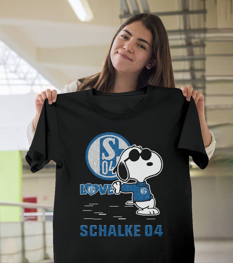 Snoopy Love Schalke 04 S04 Fan Collection T-Shirt