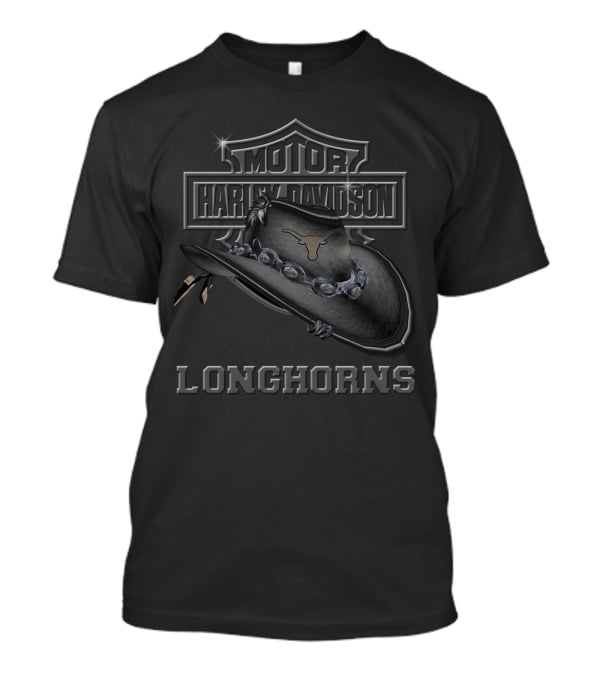 Motor Harley Davidson Longhorns Texas Longhorns T-Shirt