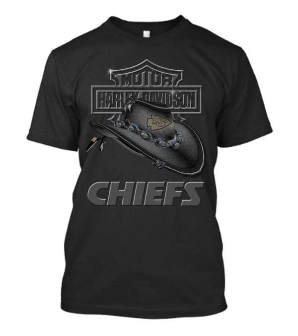 Motor Harley Davidson Kansas City Chiefs 137 Cowboys Hat T-Shirt