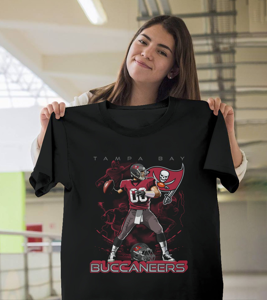 Tampa Bay Buccaneers Football Quarterback T-Shirt