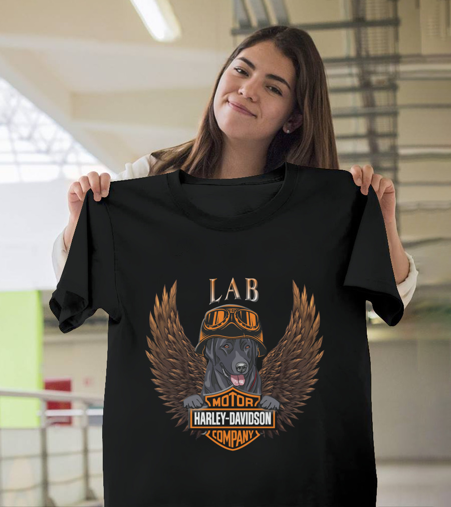 Hd Labs 139 Harley Davidson Motor Company Dog Goggles Wings T-Shirt