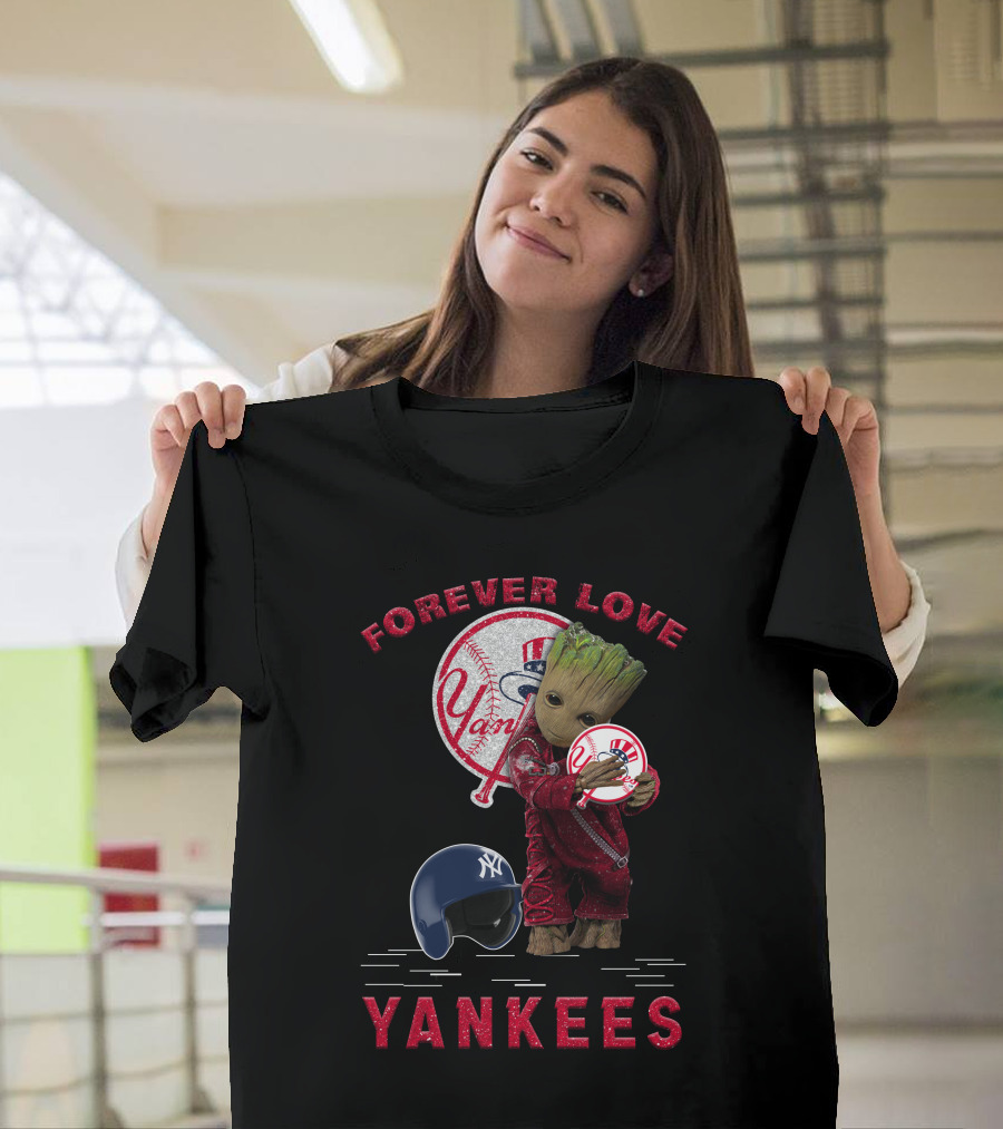 Forever Love Yankees Groot New York Yankees MLB Fans T-Shirt