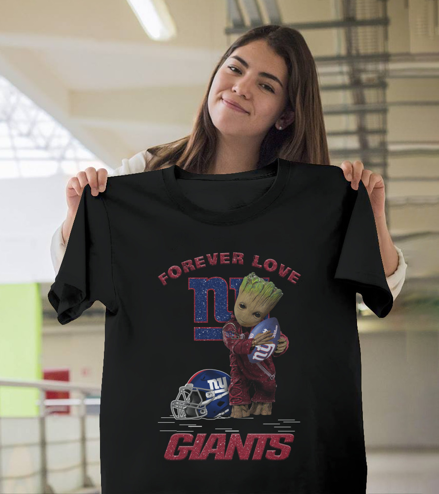 Forever Love Groot New York Giants T-Shirt