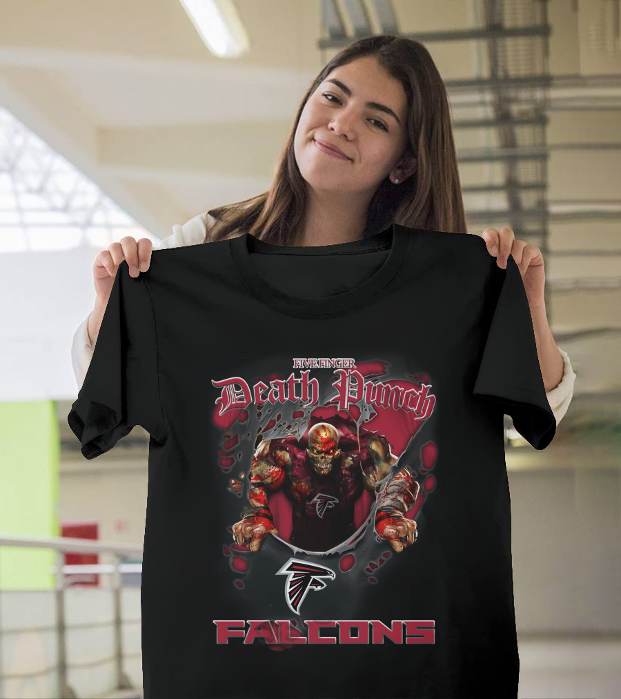 Five Finger Death Punch Atlanta Falcons Nfl Football Fans T-Shirt