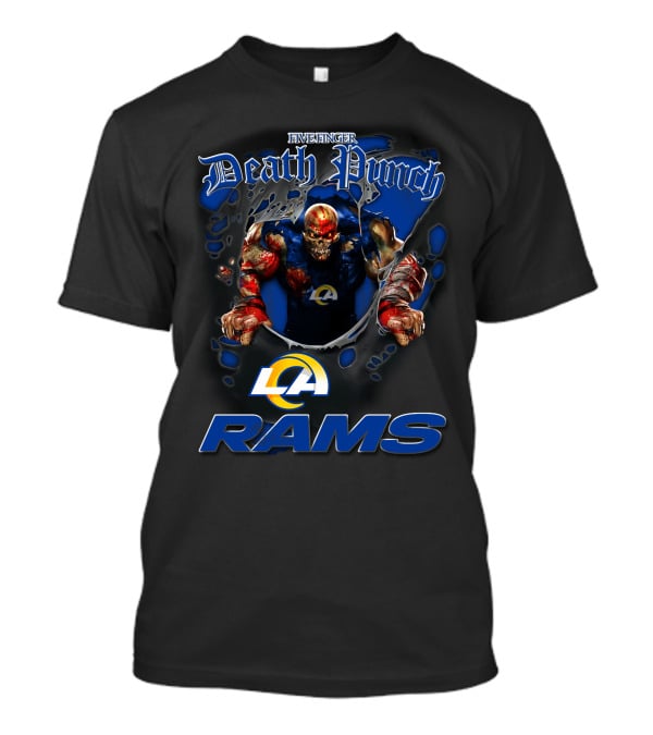 Five Finger Death Punch Los Angeles Rams Nfl Football Fans Monster T-Shirt