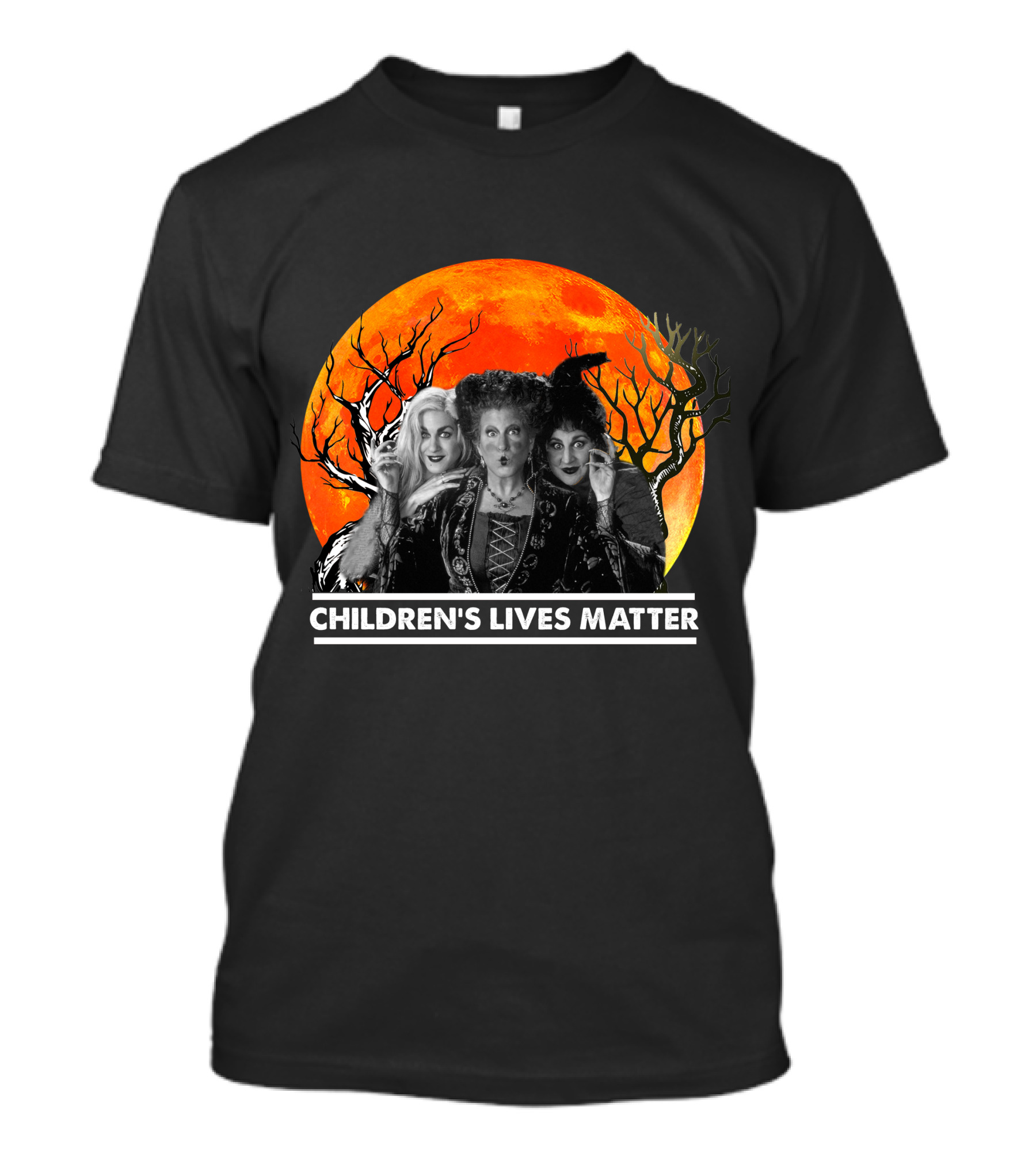 Children's Lives Matter Hocus Pocus Sanderson Sisters Halloween Moon T-Shirt