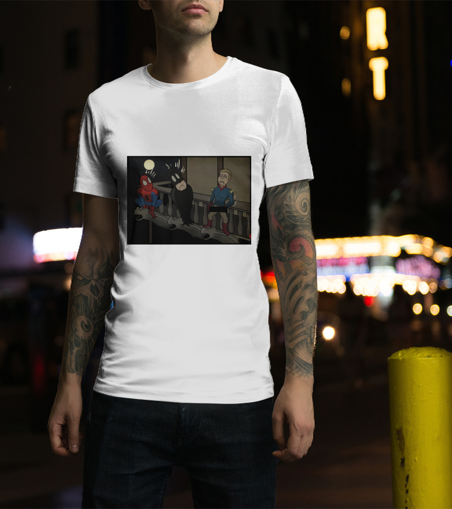 I Can Do What Ever I Want Superheroes On Balcony At Night T-Shirt